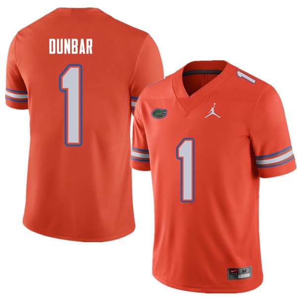 Jordan Brand Men #1 Quinton Dunbar Florida Gators College Football Jerseys Orange